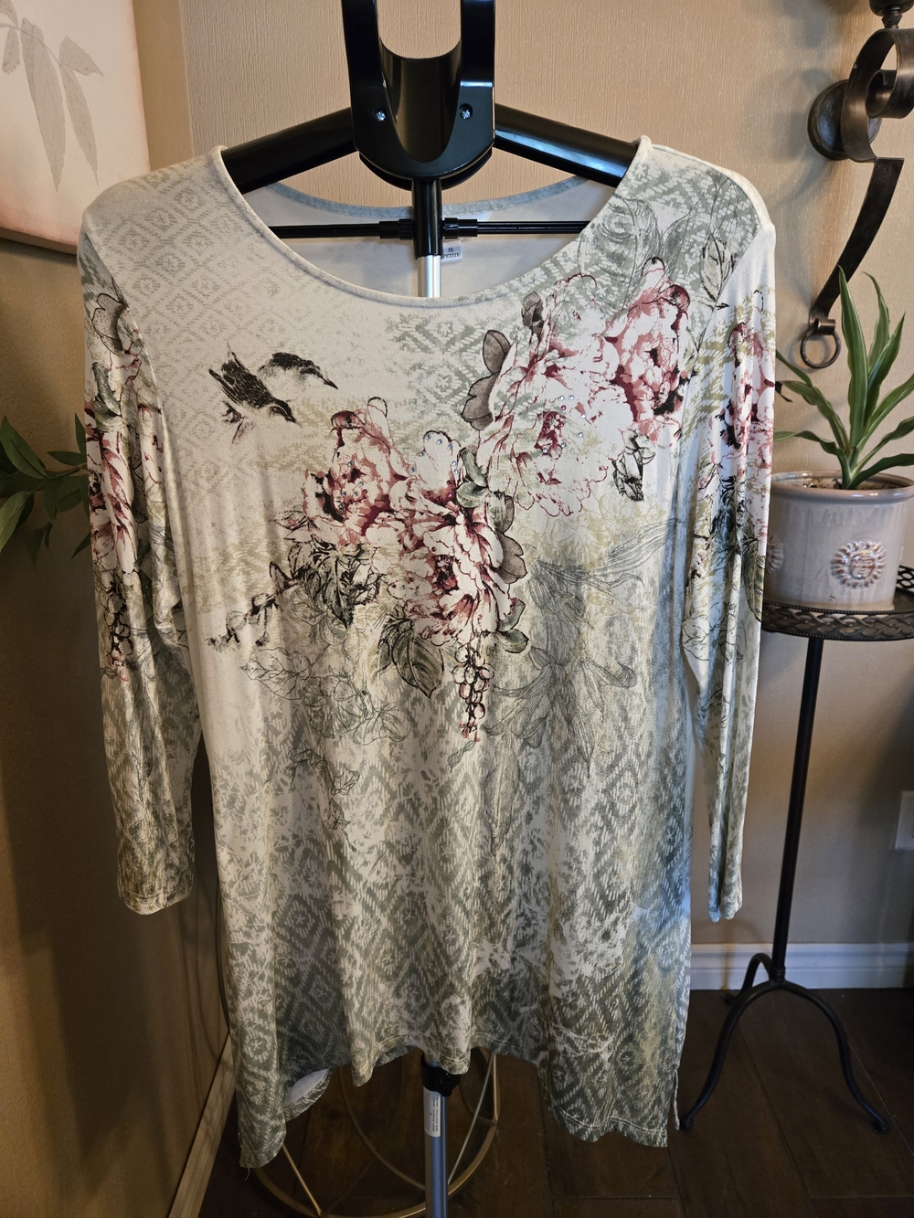 Northern Reflections Women's Floral Print Tunic Top